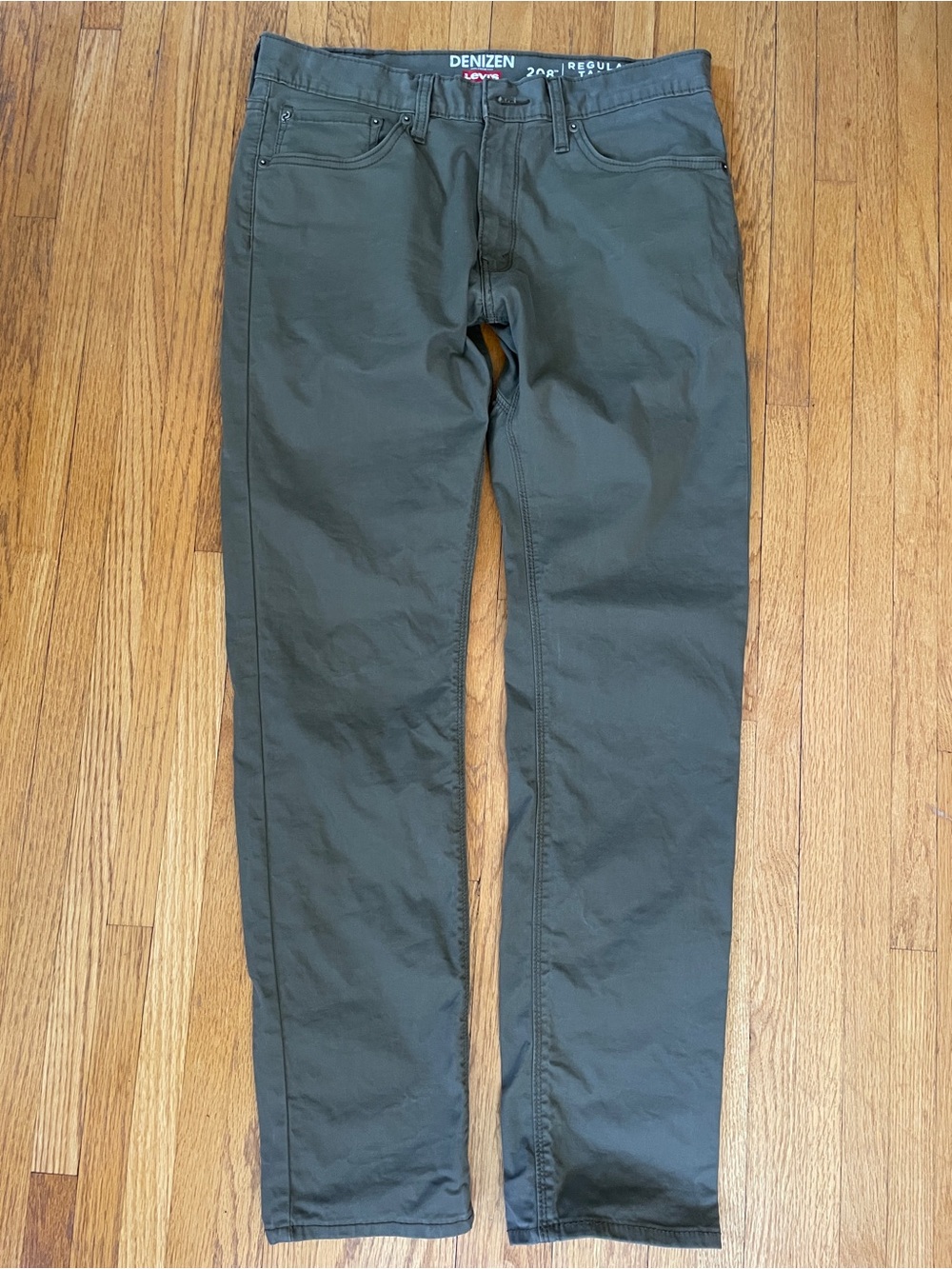 Levi's Denizen Men's Olive Regular Taper Fit